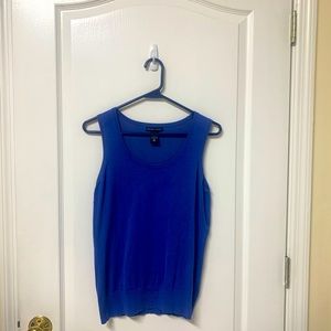 New York & Company Blue Sleeveless Top. Size S